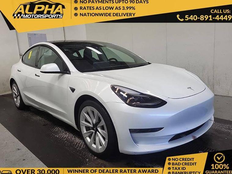 TESLA MODEL 3 2022 5YJ3E1EB7NF198552 image